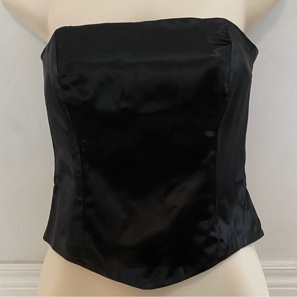 Vintage Y2K Finishing Touches Designer Sz 6 Satin Corset - Picture 3 of 7